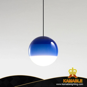 Современный градиентный подвесной светильник из сине-белого стекла в спальне (KIH-53P-D30) 