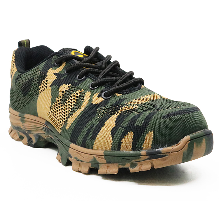 RB1090 camouflage fashion sport safety shoes with steel toe cap