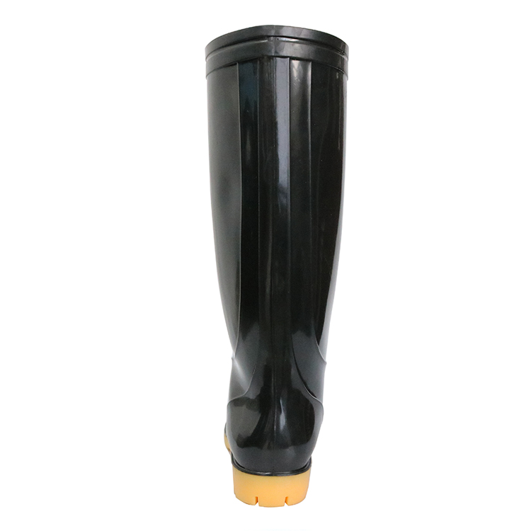 SQ-BY 2 dollar very cheap waterproof black pvc glitter rain boots for work