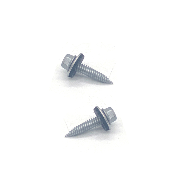 1022A+SCM435 Tornillo para techos de cabeza hexagonal con brida del Tesoro de óxido caliente/tornillo autorroscante/tornillos compuestos/tornillo bimetálico