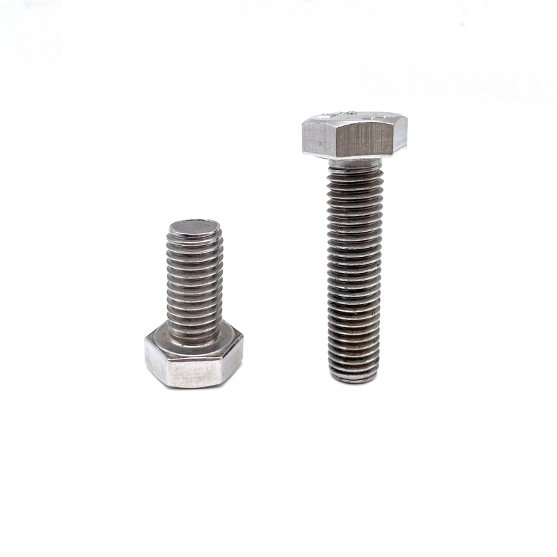 Boulon à tête hexagonale DIN933 M6 M8 en acier inoxydable Inox A2 Inox A4