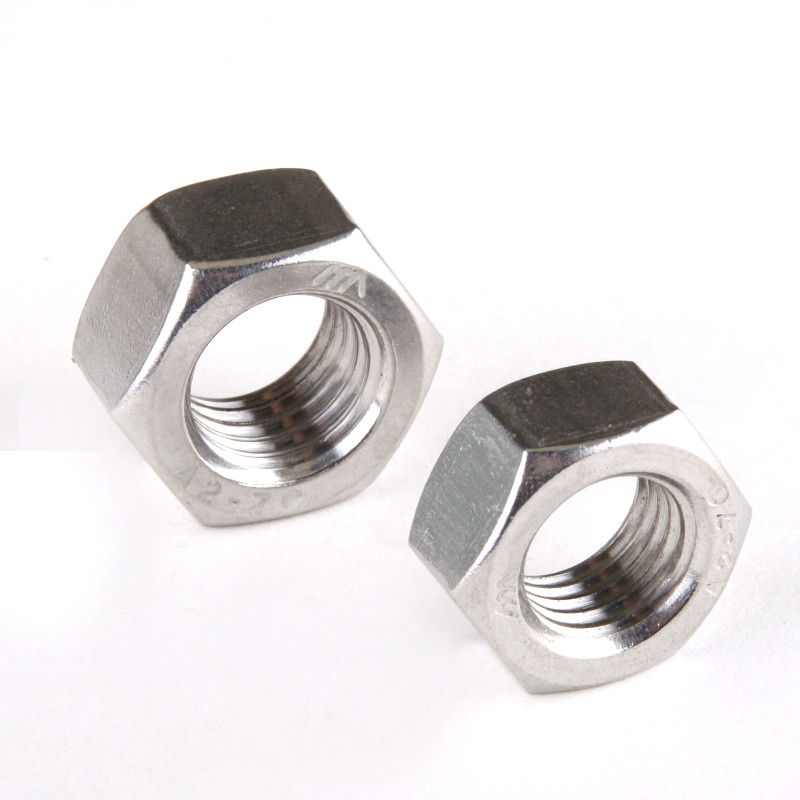 Tuerca hexagonal de las sujeciones de los pernos y de las nueces M45 del acero inoxidable Ss304 Ss201M2 M8 A194 