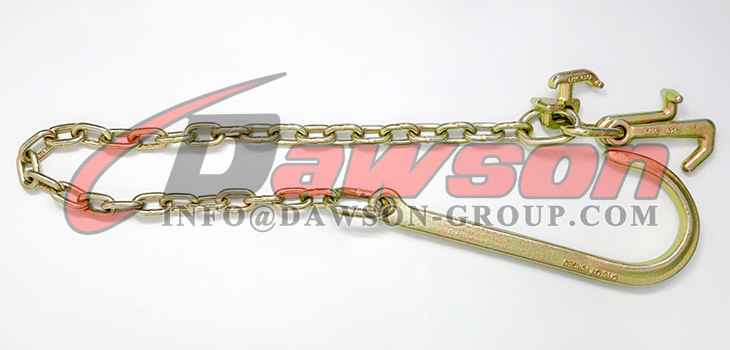 DAWSON G70 牽引チェーン、片端に 15 J フック、大型車両用グラブフック付き - Dawson Group Ltd. - 中国工場