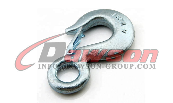 炭素鋼アイホイストフック、ラッチ付き鍛造合金鋼アイホイストフック - Dawson Group Ltd. - 中国工場、メーカー、サプライヤー