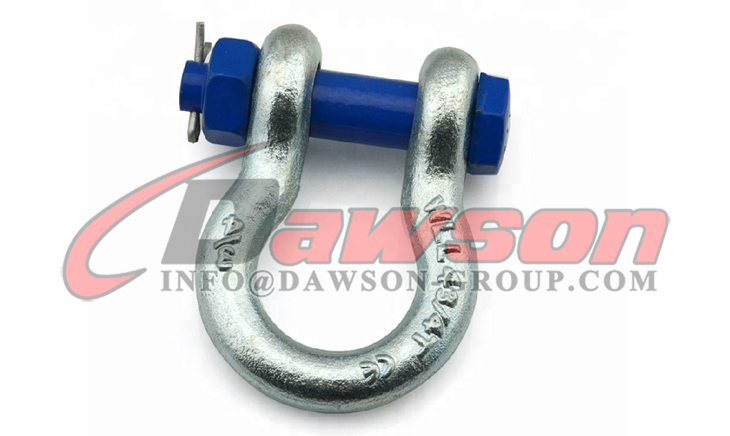 Grillete de arco tipo EE. UU. galvanizado en caliente de la marca Dawson con pasador de seguridad, grillete de anclaje tipo perno S6 - Dawson Group Ltd. - Fabricante, f&aacute;brica de China