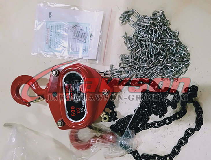 Bloco de corrente de 500 kg, talha de corrente de 0,5 toneladas - Dawson Group Ltd. - Fabricante e fornecedor na China