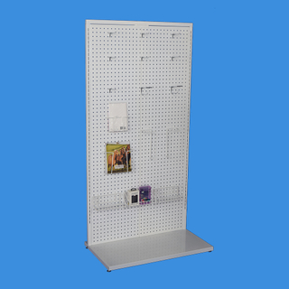 steel pegboard back panel universal folding supermarket rack(PH2306D)