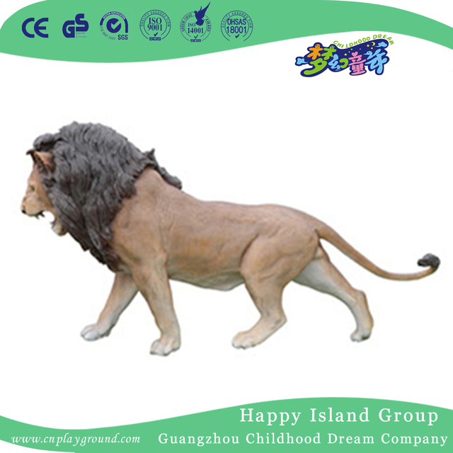 Park Outdoor Rapid Animal Leopard FRP Skulptur (HHK-12804)