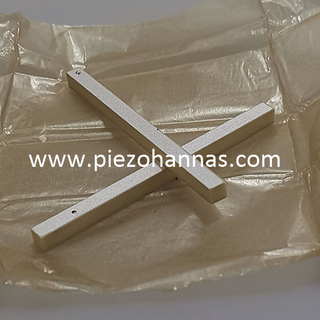 PZT4 prateado chapeamento piezoelétrico placa transdutor em estoque