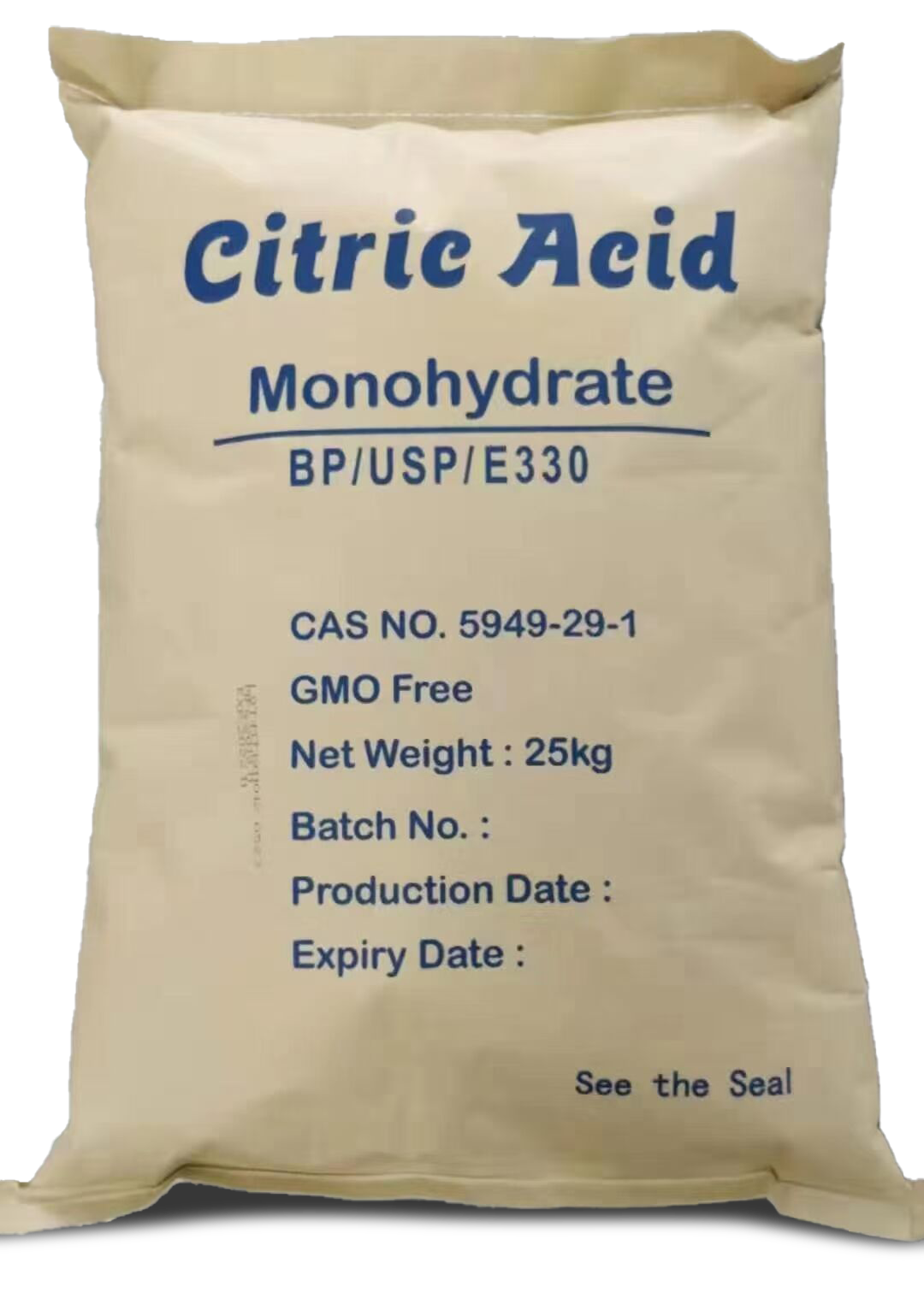 Paquete de ácido cítrico