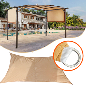 Suministro directo de fábrica 180G/M2 HDPE Sun Shade Sails para Pérgola