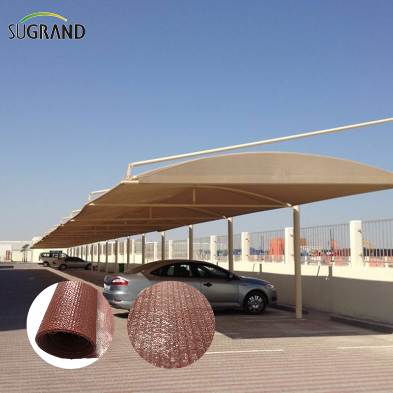  Paño de tela de toldo de dosel beige rectangular impermeable parasol 