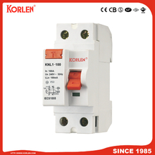 Residual Current Circuit Breaker RCCB (KNL1-100) 80A, 100A 30mA, 300mA 2p/4p Magnetic 