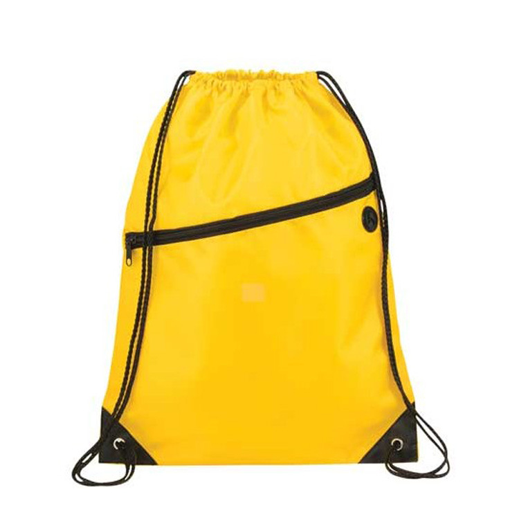 Hot selling Drawstring Backpack With Front Pocket and Earphone Hole(TP-DB309)