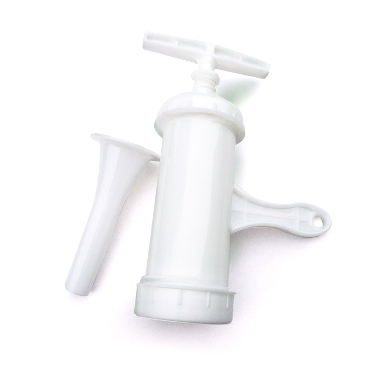 Food Grade Manual Sausage Maker Meat Stuffer Filler Hand Sausage Filling Tool with 1 Stuffing Funnel