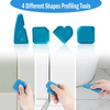 Silicone Sealant Finishing Tool Grout Scraper 13Pcs Caulk Nozzle Applicator Tools for Kitchen Bathroom Window and Sink Joint