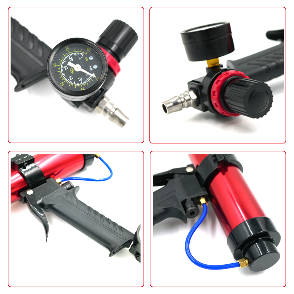 310ML 10oz Cartridge Air Caulking Gun Glass Glue Sealant Gun Pneumatic Caulking Gun Cartridge