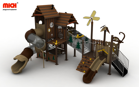 WPC Series Tree House มีธีมเกมกิจกรรมกลางแจ้งสำหรับเด็กวัยหัดเดิน