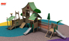 Дети на открытом воздухе деревянный игровой дом с крышей