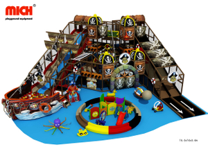 Área de juego suave de niños con temática pirata clásica
