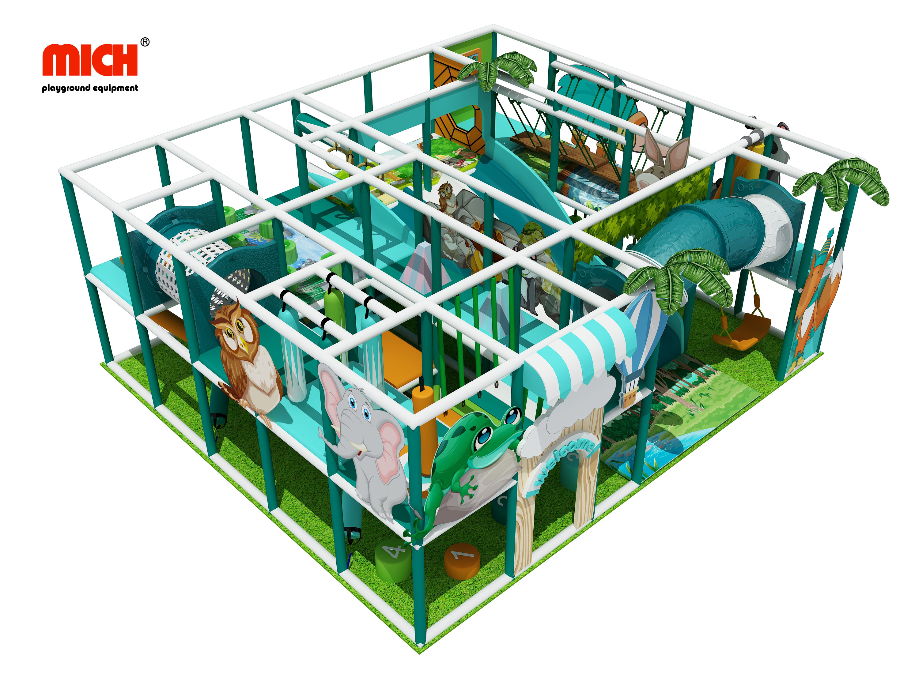 Small Kids Commercial Indoor Soft Playhouse