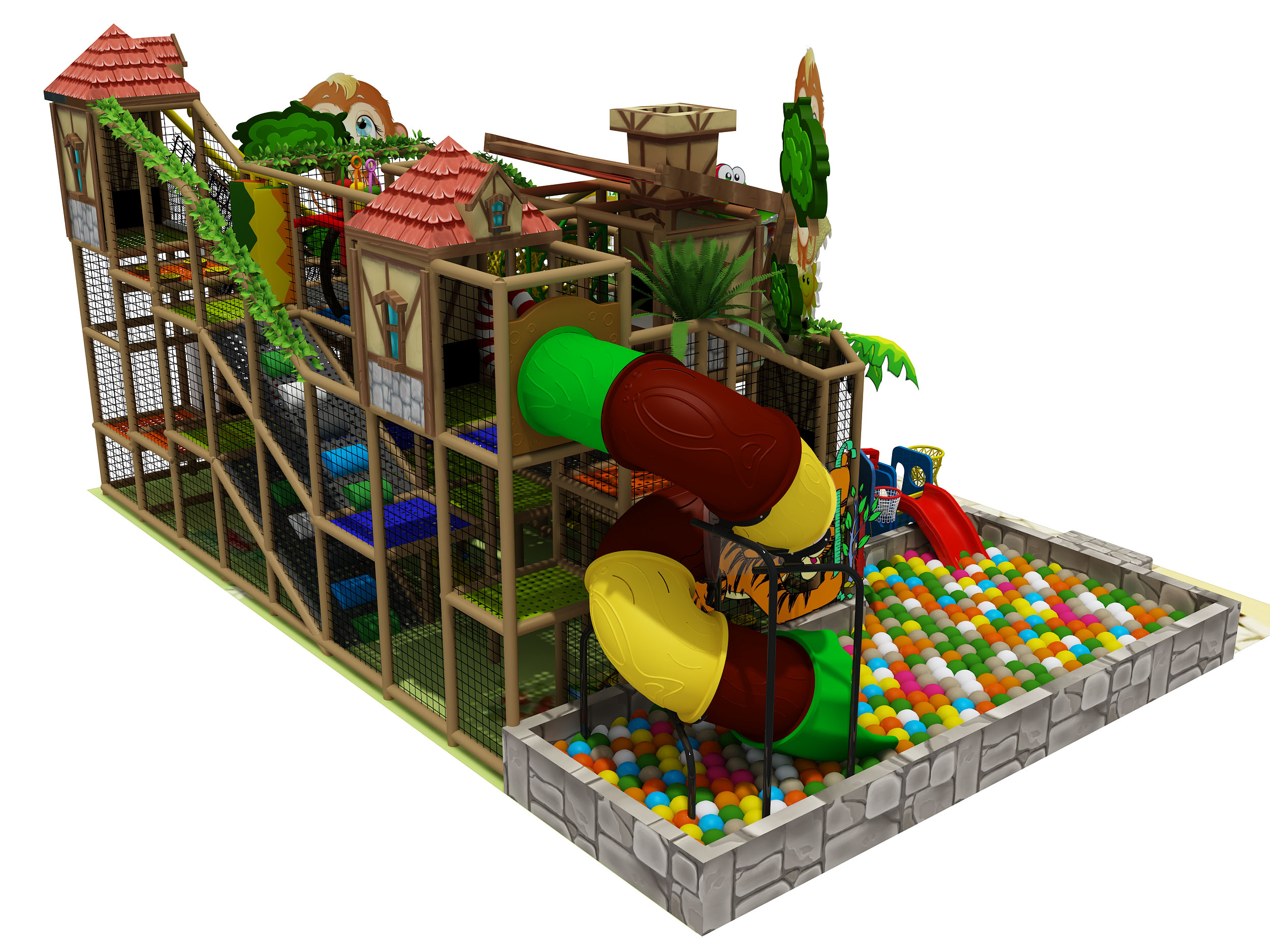 The Jungle Theme Toddler Indoor Play Center