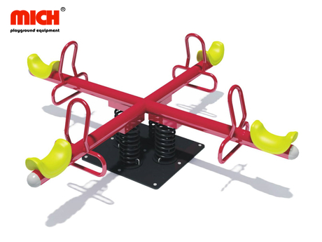 Escola infantil/ jardim de infância ao ar livre playground Four Seats Seesaw à venda