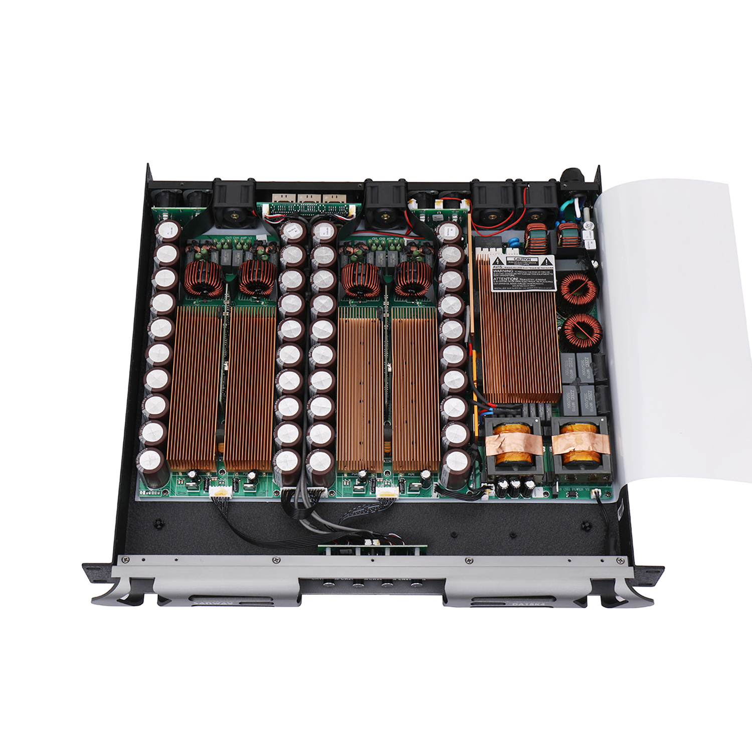DA18K4 18000W 4 canal 1U Classe D Amplificateur de puissance audio stéréo