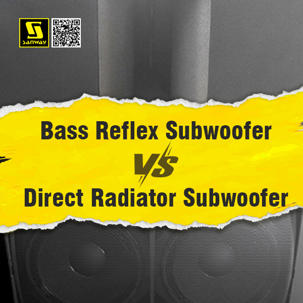 Subwoofer de reflejo bajo vs subwoofer de radiador directo