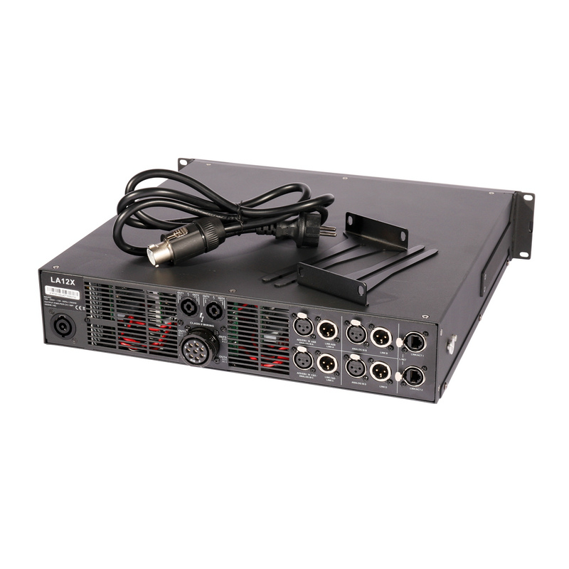 LA12X 12000W 4 canales Clase D Audio DSP Amplificador de alimentación