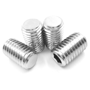 Tornillos de presión hexagonales de acero inoxidable 304 316 M2.5-M30 con punta para perro