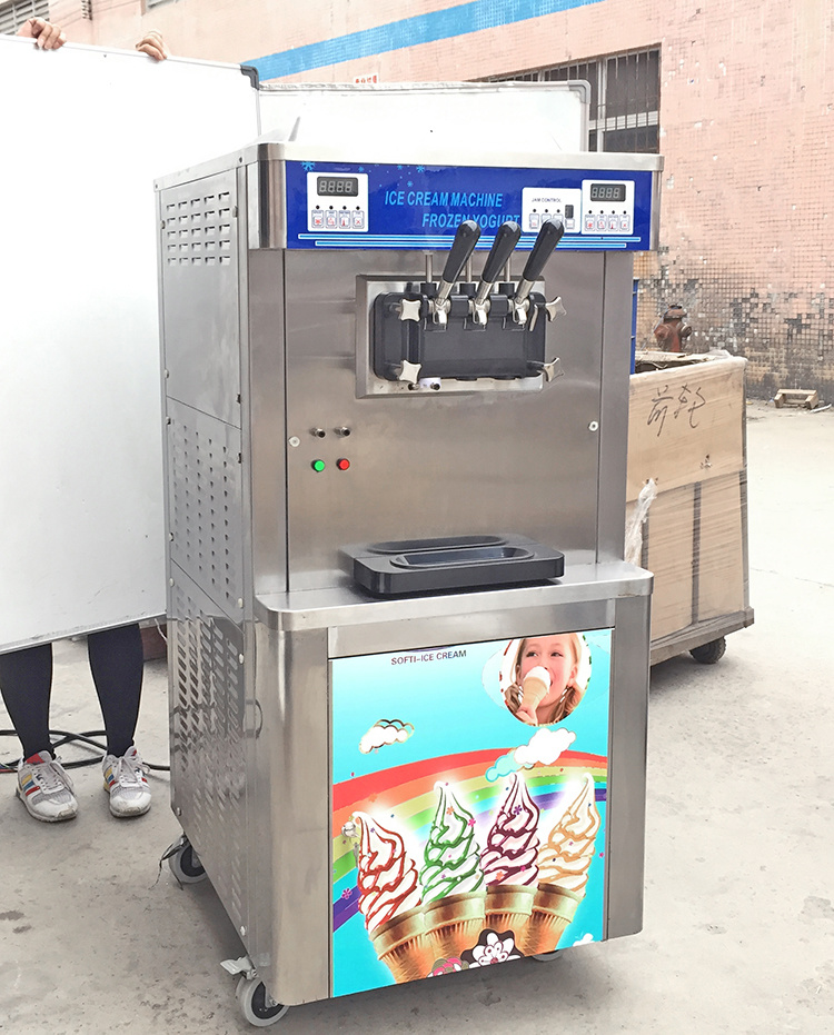 Double Cooling System Soft Ice Cream Machine Frozen Yogurt Machine