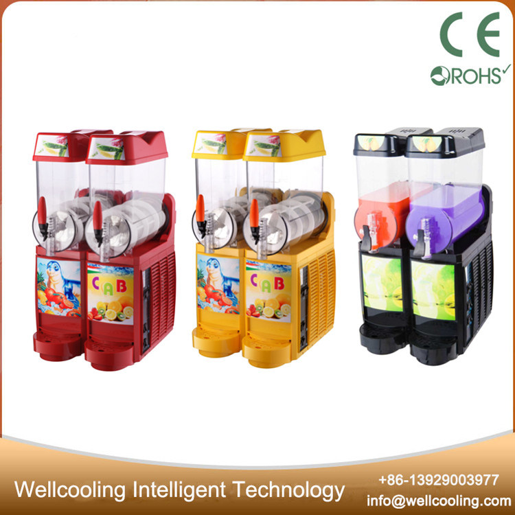 Xrj-12lx2 Double Bowls 24L Yellow Granita Smoothie Ice Slush Machine