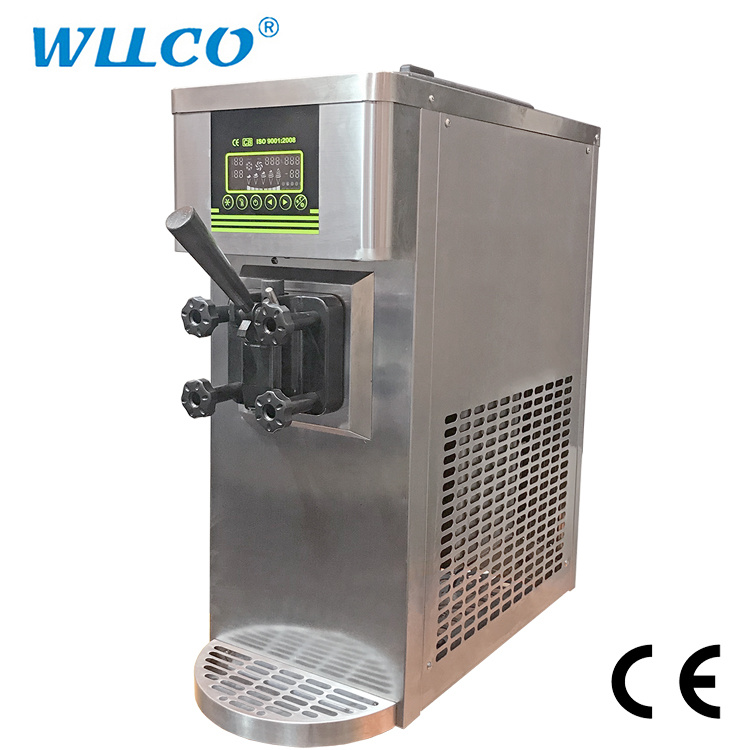 Counter Single Handle Automatic Portable Soft Ice Cream Machine