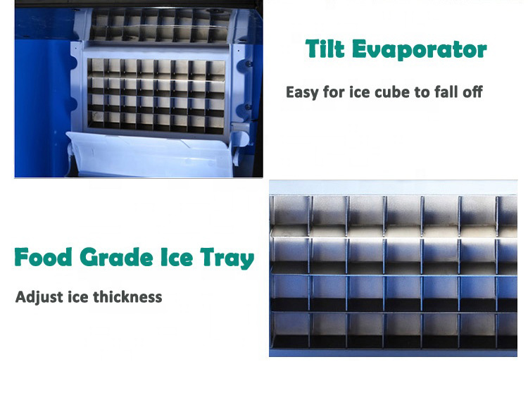 Low Noise 40kg/24h Ice Cube Machine for Bar