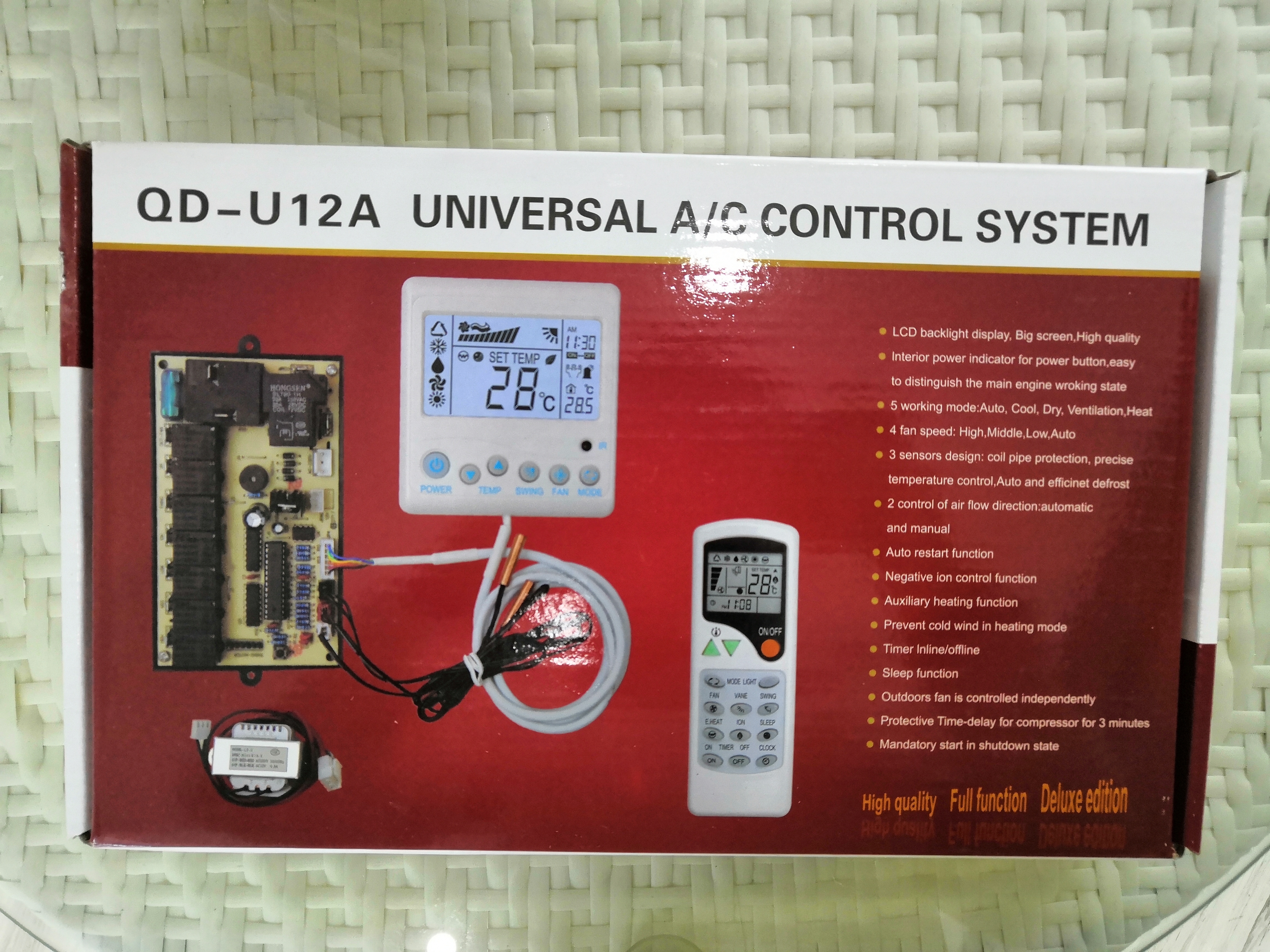 Control remoto universal para aire acondicionado QD-U12A
