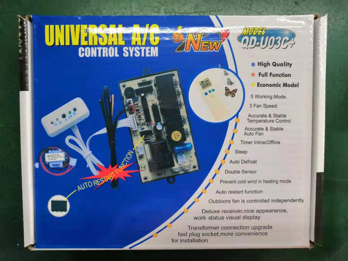 QD-U03C+ Control remoto universal para aire acondicionado
