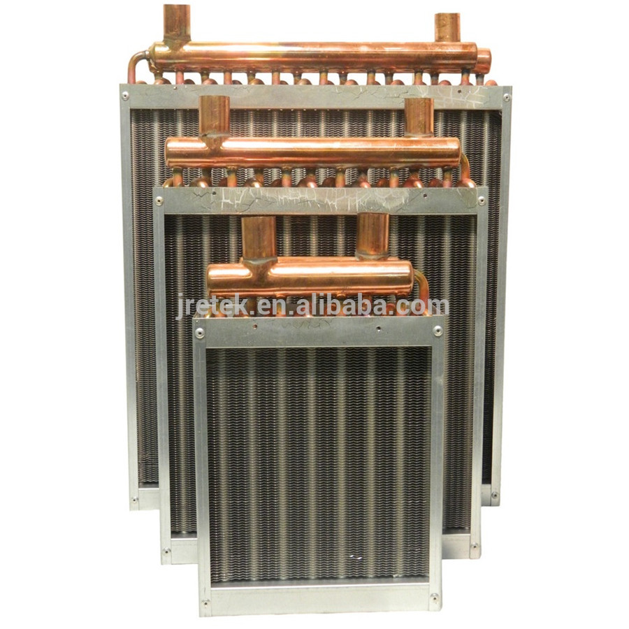 Intercambiador de calor de agua a aire con aletas de aluminio de tubo de cobre de 10 "x10 " 1/2 "de diámetro