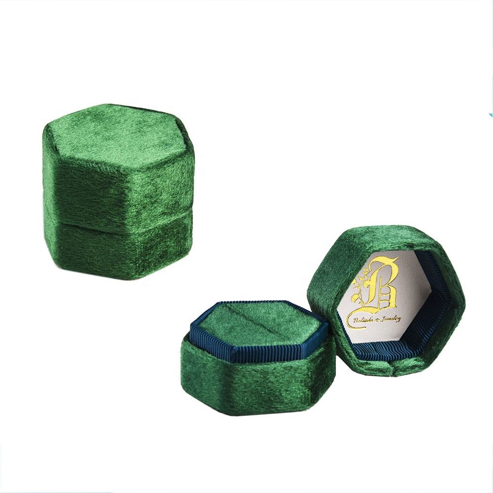 Wholesale Personalized Design Paper Jewelry Box Packaging for Necklace Bracelet Ring Velvet Ring Box 