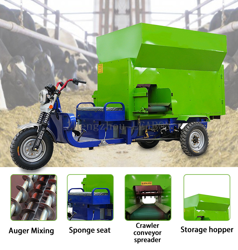 Cattle Feed Machine Tricycle Feed Spreader Machine