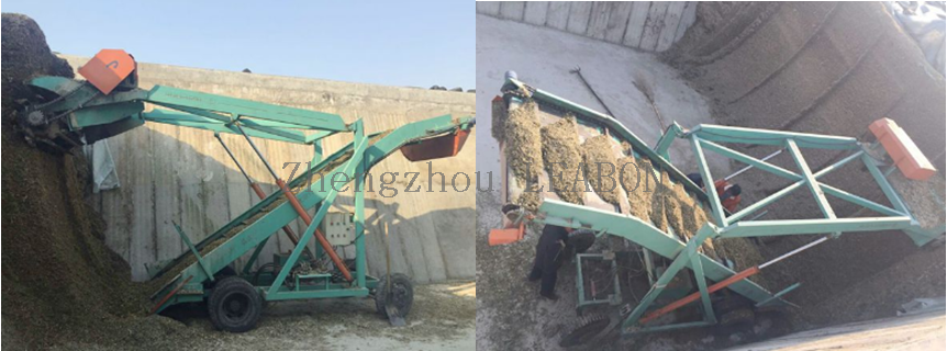 Farm Use Automatic Cattle Feed Loading Machine Mobile Silage Loader Machine