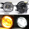 Universal upgrade white OE LED fog light with white DRL & amber Turn signal ( for Toyota Lexus) 