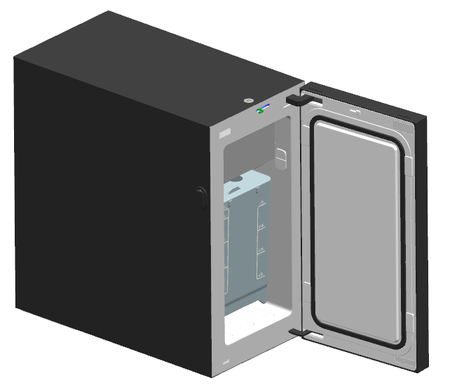 Enfriador de leche MC13D con control de pantalla táctil y temperatura. Pantalla