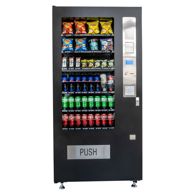 Máquina expendedora combinada de capacidad media para alimentos, bebidas y snacks VCM4