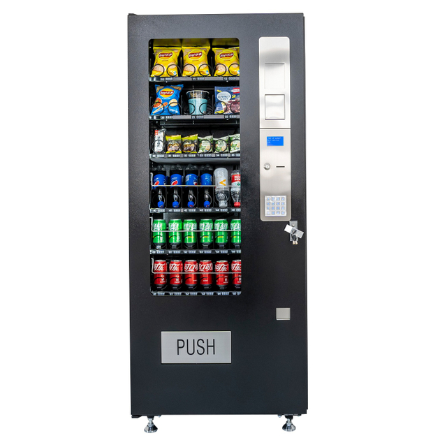 Máquina expendedora combinada estándar para alimentos, bebidas y refrigerios VCM3 