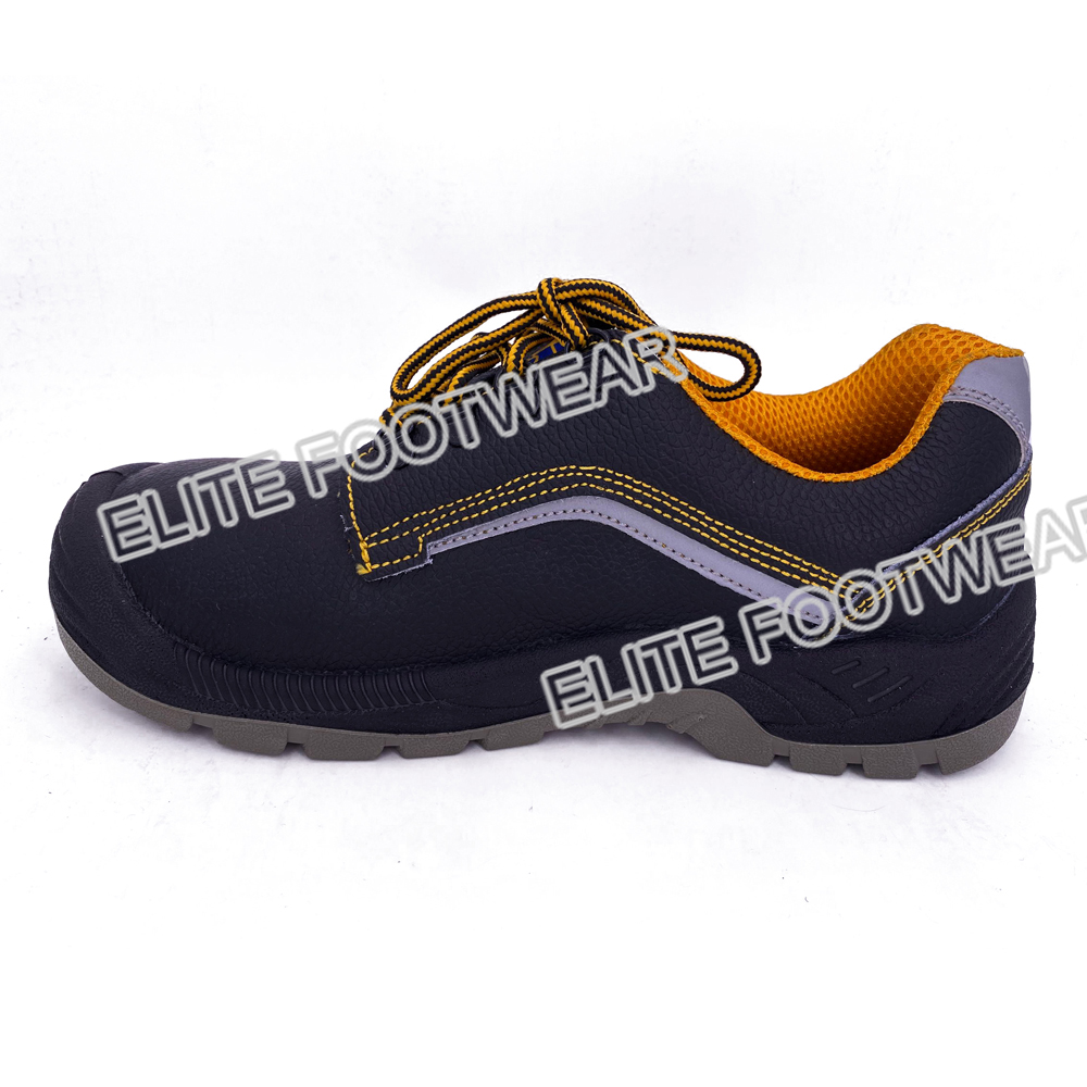 Leather upper steel toe men low cut working shoes cheap price construction factory OEM wholesale CE certificate safety shoes