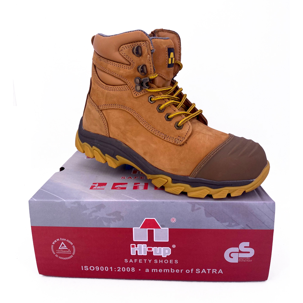 breathable honey color genuine leather nubuck steel toe jogger heavy duty Safety Shoes safety welding shoes for welder