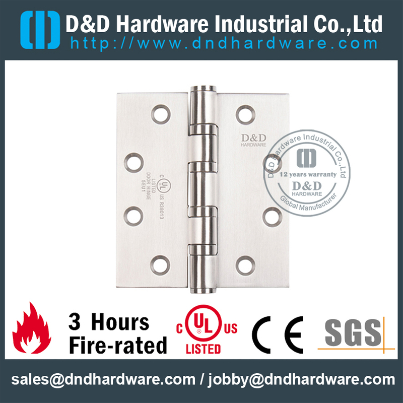 UL 4BB SS304 Fire Rated Door Engsel-DDSS003-FR-4x3.5x3.0mm