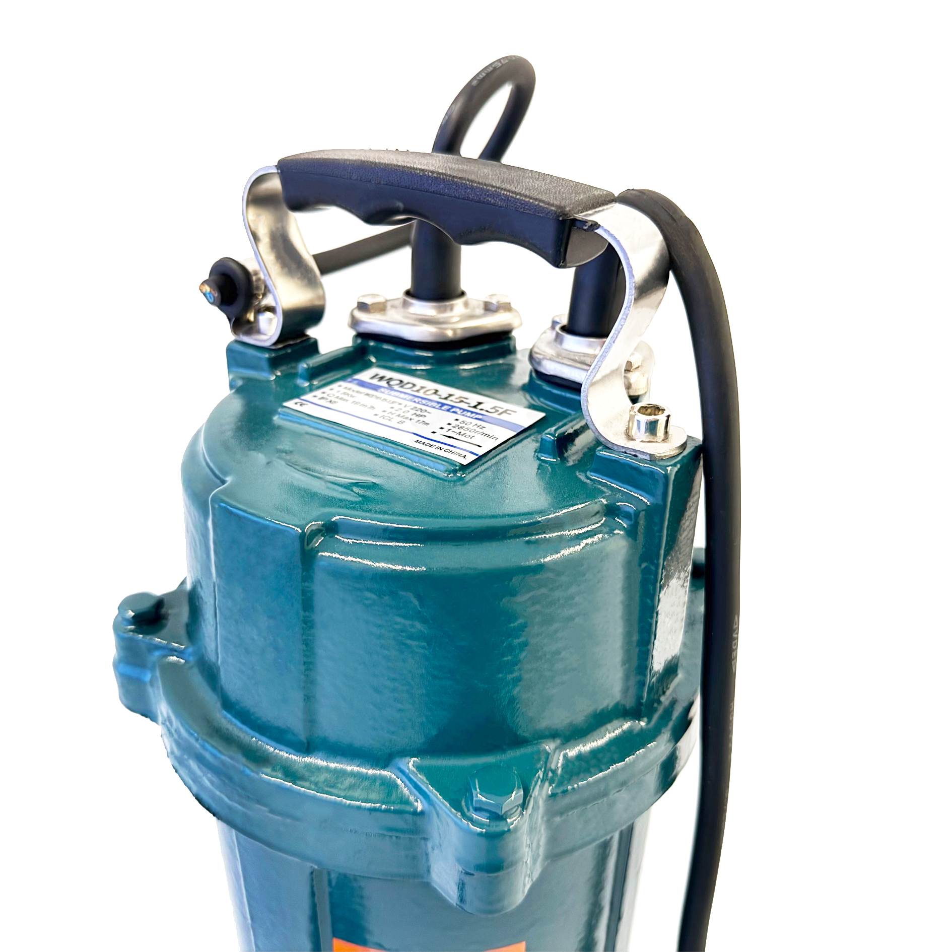 Flotador sumergible del cortador de la bomba de las aguas residuales del arrabio 0.6HP