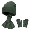 Custom Children Scarf Cap Gloves Warm Knit Set